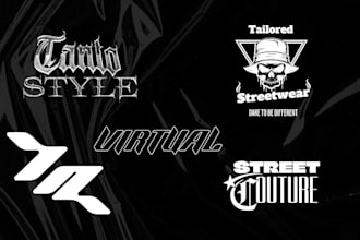 create modern and stylish streetwear logo for your brand