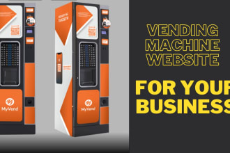 vending machine website, vending business website, vending machine landing page