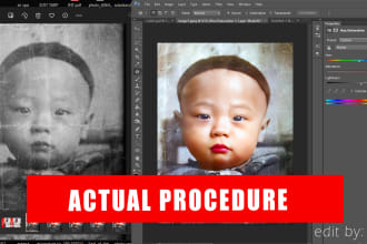 do photo restoration, colorize and retouch old photos