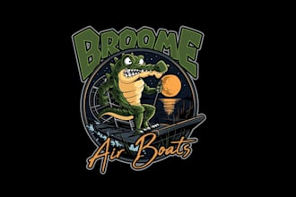do acknowledged and trusted broome air boats logo