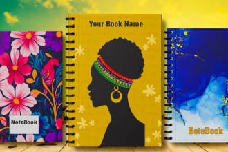design notebook cover journal planner book cover and pages for kdp