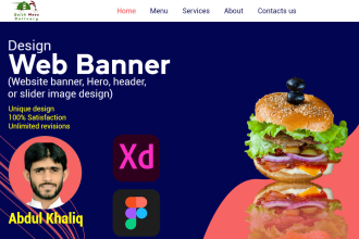 design website header, banner, hero, or slider image