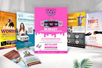 do awesome flyer, poster, brochure design