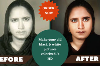 restore and colorized  old photos professionally