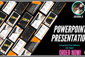 design powerpoint presentation within 12hours or less