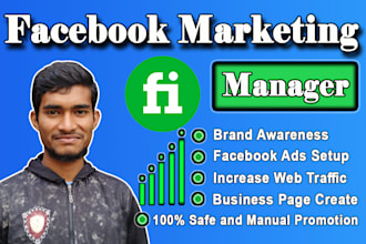 do facebook marketing, advertising, promotion and ads campaign for your business