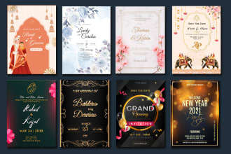 do invitation, birthday, wedding, baby shower, party and greeting card