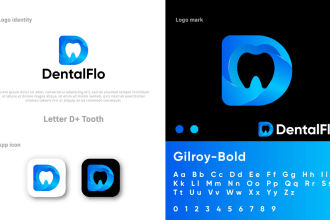 do exclusive clean modern minimalist colorful 3d gradient app and website logo