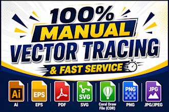 do vector tracing, replicate, logo to vector, image to vector