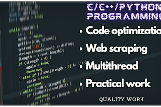 program and debug in c and python