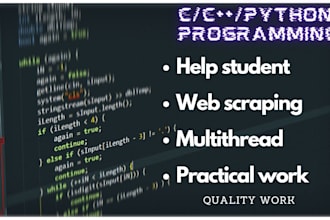 program and debug in c and python