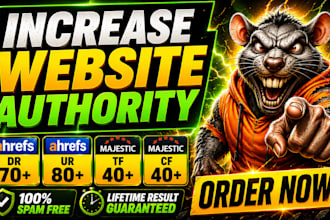 increase domain rating ahrefs DR  url rating ur, majestic trust flow tf cf  fast
