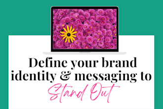 help define your brand identity, positioning and messaging