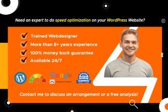 improve and optimize your wordpress website page speed