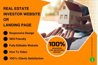 create real estate investor website or landing page in wordpress