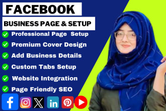 create, setup and manage your facebook business page