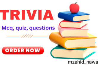 write unique high quality trivia mcq quiz questions