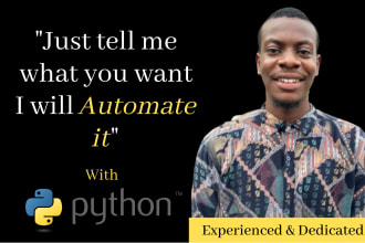 do a custom automation bot with python, browser automatic, web scraping