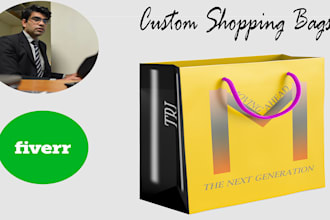 custom shopping bag design services in 12 hours
