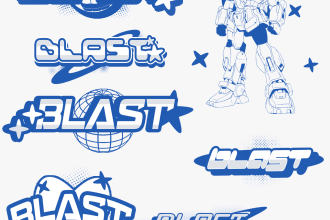 make y2k cyberpunk streetwear logo