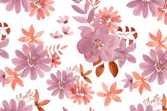 create seamless watercolor pattern design