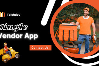 develop single vendor ecommerce app, single vendor website