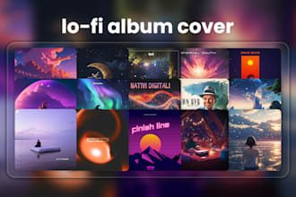design a lofi album cover in 24h or less