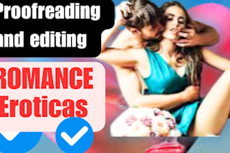 proofread romance or erotica manuscripts and books now