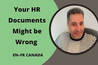 translate HR policies and employee documents english french canada