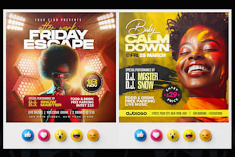 do professional flyer design for any occasion, parties, events, clubs, and more