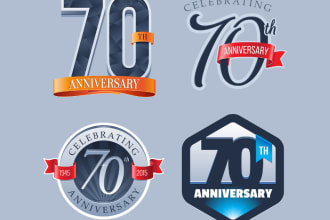 design  fantastic wedding, birthday, anniversary logo