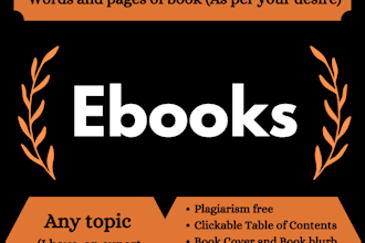 ghostwrite fiction and non fiction ebook or book