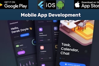 develop mobile app both android and ios app using flutter dart