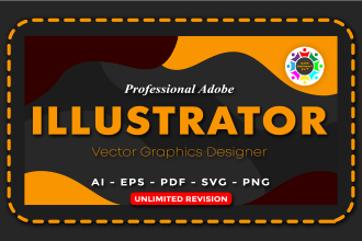 adobe illustrator work and edit, label design vector tracing vector logo ai eps