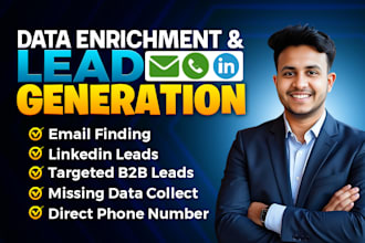 enrich direct phone, mobile number, email from linkedin with b2b lead generation
