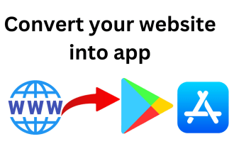 convert your website to app with a control panel