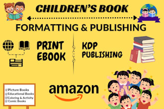 format and publish your children book for amazon kdp