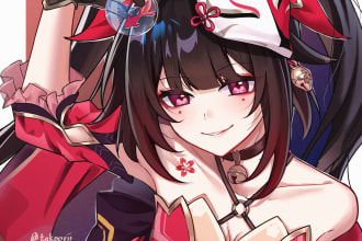 draw fanart and original characters