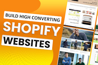 design shopify ecommerce website, build modern shopify store
