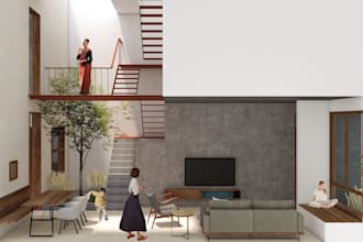 make a 3d realistic render
