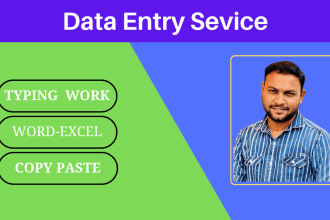 do excellent data entry ,retype text and document conversation