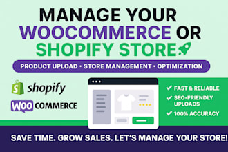 manage wordpress or shopify website, and maintain it