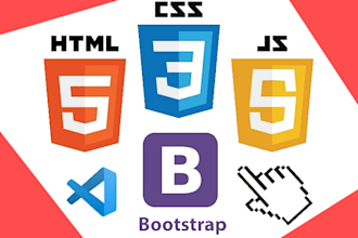 do frontend web dev using simple HTML, CSS, js and bootstrap