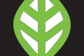 creative linear plant leaf with animaton logo for company
