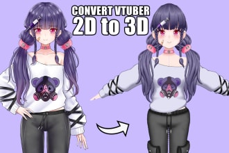 convert your 2d vtuber into a 3d model for vrchat