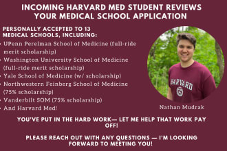 edit your medical school personal statement and application