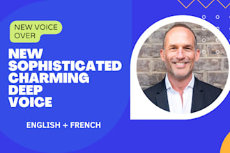 record a sophisticated english voice US or international