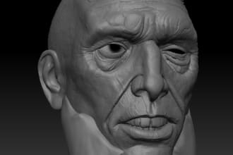 sculpt a 3d character or model for 3d printing