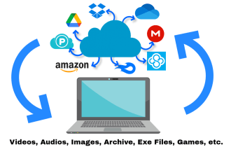 download and upload your files from or to any cloud storage