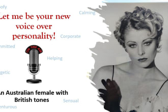 tell your story in a warm, enticing australian voice